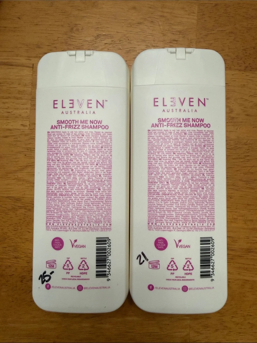 Smooth Me Now Anti-Frizz Shampoo and conditioner